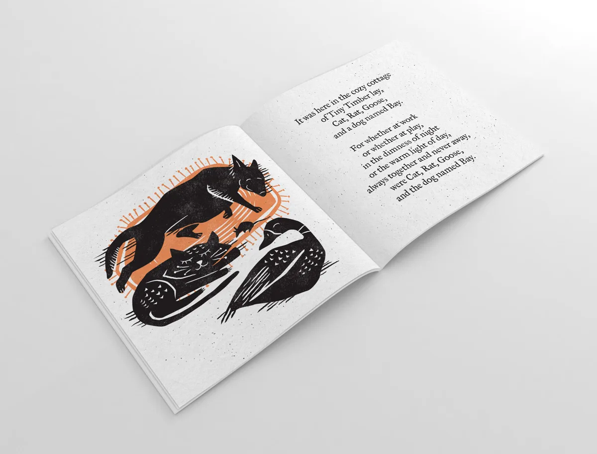 sample interior book spread
