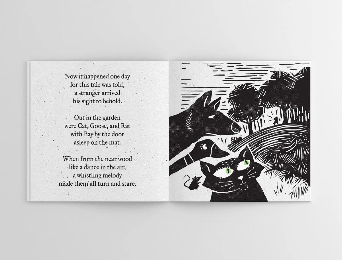 sample interior book spread