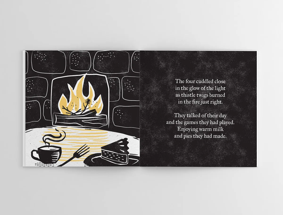 sample interior book spread
