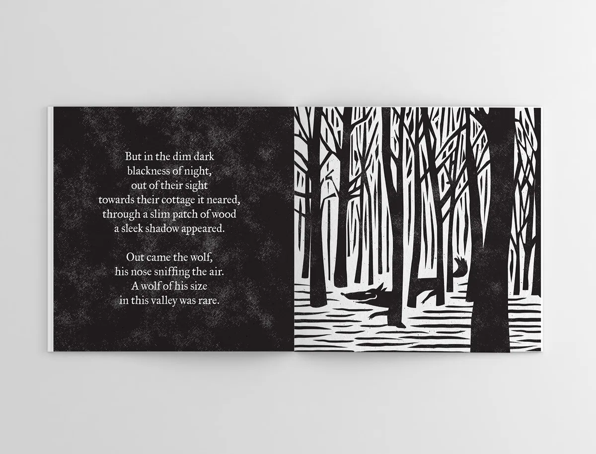 sample interior book spread